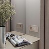 Миниатюра фото выключатель двухклавишный werkel шампань рифленый w1120010 | 220svet.ru