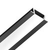 Миниатюра фото профиль встраиваемый для светодиодной ленты ambrella illumination gp1001bk | 220svet.ru