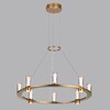 Миниатюра фото подвесная люстра светодиодная odeon light defance 7144/55l бронзовый | 220svet.ru