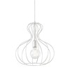 Миниатюра фото подвесной светильник ideal lux ampolla-1 sp1 bianco | 220svet.ru