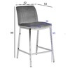 Миниатюра фото стул барный велюр серый garda decor 30c-dx-2091 gre | 220svet.ru
