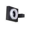 Миниатюра фото уличный настенный светодиодный светильник odeon light nature 6654/5wl черный | 220svet.ru