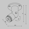 Миниатюра фото шарнирное основание для накладного монтажа системы maytoni shelf c027cs-b | 220svet.ru