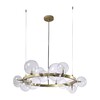 Миниатюра фото подвесная люстра crystal lux agata sp15 v2 gold/transparente | 220svet.ru