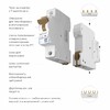 Миниатюра фото автоматический выключатель 1p 40a c 4,5ка werkel w901p404 | 220svet.ru