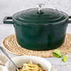 Миниатюра фото кастрюля с крышкой green 20 см литой алюминий 2.5 л masterclass kitchen craft | 220svet.ru