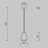 Миниатюра фото подвесной светильник maytoni pilastro mod430pl-01cm | 220svet.ru