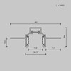 Миниатюра фото шинопровод магнитный встраиваемый maytoni busbar trunkings exility trxm034-422w | 220svet.ru