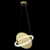 Миниатюра фото подвесной светильник crystal lux nebula sp22w led gold | 220svet.ru