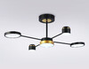 Миниатюра фото потолочная светодиодная люстра с пультом ду ambrella light comfort fl51632 | 220svet.ru