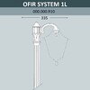 Миниатюра фото консоль для паркового фонаря fumagalli ofir sys 1l  000.000.r10.a0 | 220svet.ru