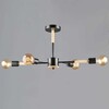 Миниатюра фото люстра reluce 99960-0.3-04 bk+wood | 220svet.ru