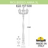 Миниатюра фото садово-парковый фонарь fumagalli ricu bisso/anna 3l. e22.157.s30.vxe27 | 220svet.ru