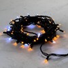 Миниатюра фото гирлянда нить 10м желтая с мерцанием белого диода 220в, 75 led, провод черный каучук, ip65 ltc ll75blw-1-2y | 220svet.ru