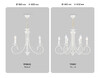 Миниатюра фото подвесная люстра ambrella light traditional tr9605 | 220svet.ru