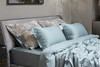 Миниатюра фото простыня на резинке тенсель бирюзовая 180*200*30 garda decor 144hf-70607 | 220svet.ru