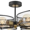Миниатюра фото потолочная люстра на штанге lumion vivana 8153/6c черный | 220svet.ru