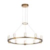 Миниатюра фото подвесная люстра светодиодная odeon light defance 7144/70l бронзовый | 220svet.ru