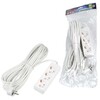 Миниатюра фото удлинитель uniel 3гн х 10м с/з s-gcu3-10 white ul-00010004 | 220svet.ru