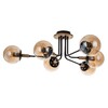 Миниатюра фото потолочная люстра arte lamp oxford a2716pl-6bk | 220svet.ru