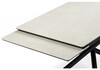 Миниатюра фото керамический стол раскладной woodville мэриан 140 (200) х 80 carmen light grey / черный 625725 | 220svet.ru