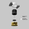 Миниатюра фото встраиваемый светодиодный светильник maytoni round dl058-7w3k-trs-bs | 220svet.ru