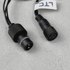 Миниатюра фото гирлянда бахрома 3,1 x 0,5 м синяя 220в, 150 led, провод черный пвх, ip54 ltc pil150-11-2b | 220svet.ru