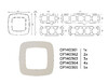 Миниатюра фото рамка 4-постовая ambrella volt omega ecta of140364 | 220svet.ru