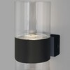 Миниатюра фото настенный светодиодный светильник eurosvet 40021/1 led чёрный/прозрачный | 220svet.ru