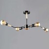 Миниатюра фото люстра reluce 10070-0.3-04 bk+wood | 220svet.ru