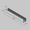 Миниатюра фото шинопровод магнитный низкопрофильный накладной maytoni busbar exility trxmn034-412b | 220svet.ru