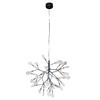 Миниатюра фото подвесная люстра crystal lux evita sp36 black/transparent | 220svet.ru