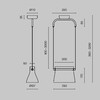 Миниатюра фото подвесной светодиодный светильник maytoni cabaret mod170pl-l8bs3k | 220svet.ru