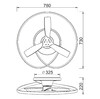 Миниатюра фото потолочная люстра-вентилятор mantra 8236 | 220svet.ru