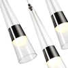Миниатюра фото подвесной светодиодный светильник odeon light lump 5044/42l темный хром 42w | 220svet.ru