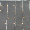 Миниатюра фото гирлянда бахрома 3,2 x 0,9 м экстра тепло-белая 220в, 168 led, провод белый каучук, ip65 ltc ll168-8-2eww | 220svet.ru