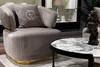 Миниатюра фото кресло велюр серый garda decor 102an-kres-1301-ser | 220svet.ru