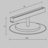 Миниатюра фото трековый магнитный светодиодный светильник maytoni relax tr107-2-5w3k-bs | 220svet.ru