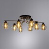 Миниатюра фото потолочная люстра arte lamp a7045pl-8bk | 220svet.ru
