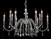 Миниатюра фото подвесная люстра crystal lux mercedes sp6+6 chrome/smoke | 220svet.ru