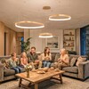 Миниатюра фото подвесная люстра с пультом ду citilux genka smart cl756a092 | 220svet.ru
