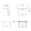 Миниатюра фото заглушка deko-light end cap p-et-02-15 set 2 pcs 978150 | 220svet.ru