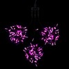 Миниатюра фото комплект 3 розовых нити по 20м, 600 led, провод черный пвх, ip54 ltc kdd600-11-1p | 220svet.ru