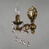 Миниатюра фото бра ambiente leon 2128/1 pb tear drop | 220svet.ru