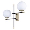 Миниатюра фото бра arte lamp arkab a2225ap-2bk | 220svet.ru