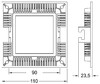 Миниатюра фото встраиваемый светильник deko-light led panel square 8 565155 | 220svet.ru
