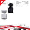 Миниатюра фото спот reluce 53019-9.5-001il spot light gx53 bk | 220svet.ru