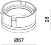 Миниатюра фото рефлектор deko-light reflektor ring gold for series klara / nihal mini / rigel mini 930303 | 220svet.ru