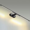 Миниатюра фото подсветка светодиодная для зеркал odeon light aledo 6634/9wl черный | 220svet.ru