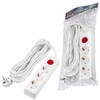 Миниатюра фото удлинитель uniel ultra 3гн х 7м с/з s-gcu3-7b white ul-00010019 | 220svet.ru